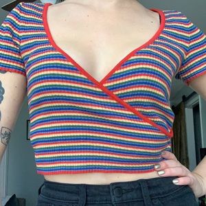 Rainbow Striped Top